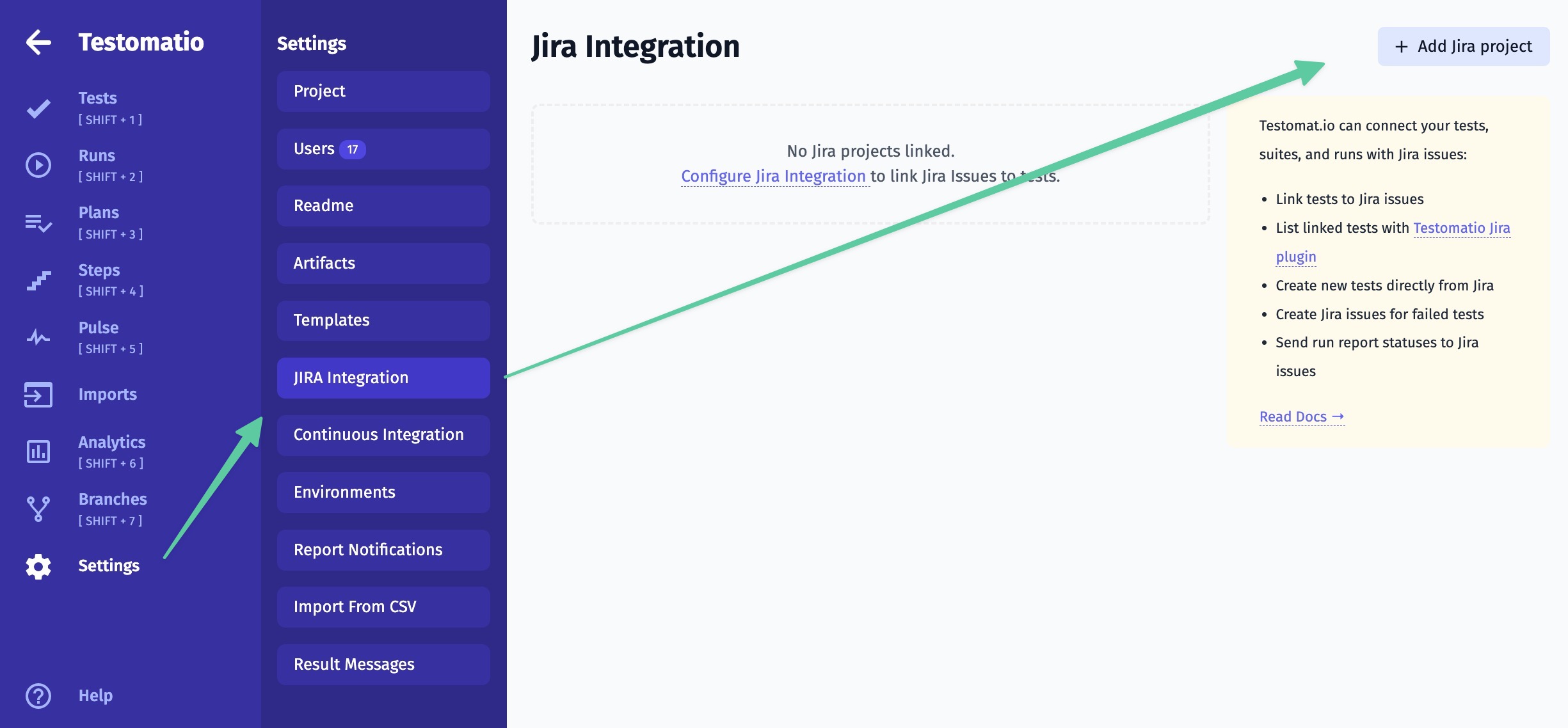 Installing Testomat.io Jira Plugin