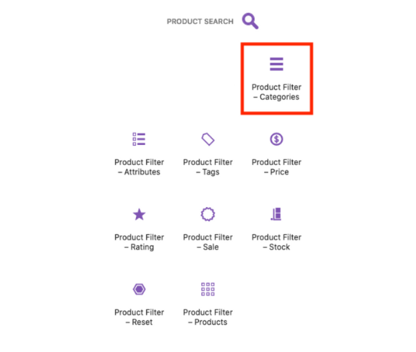 product category from a ready-made catalog