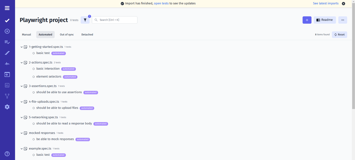 Import automated tests 5