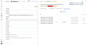 Defects Linked to Jira in Testomat.io