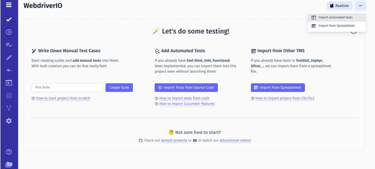 Create a new test project 2