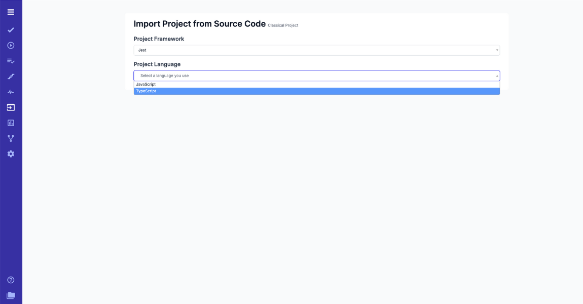 Jest TypeScript test management