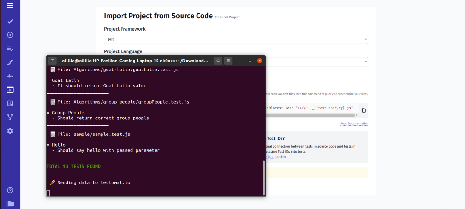 possible combinations for the Jest framework 2